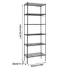 6 Tier Wire Metal Storage Rack Shelving Kitchen Storage Stand Shelf Unit w/Hooks
