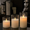 3 OR 5PCS LED Flameless Candles Remote Flickering Pillar Timer Battery Operated