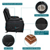 Leather Power Lift Riser Recliner Armchair Electric Single Sofa Arm Chair Black