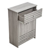 Bathroom Cabinet Basin Unit Storage Cupboard MDF Wooden Modern Furniture Grey