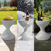 Unique Lightweight Concrete Accent Table Sofa Side Table Living Room Home Decor