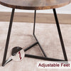 Modern Round Dining Table Set Small Table and Chairs for 2 with Steel Legs