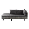 Rattan Garden Furniture 6-seater Lounge Set Patio Outdoor L-shape Corner Sofa