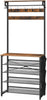 Coat Stand Coat Rack w/Shoe Storage Hall Tree 75 x 32 x 185 cm