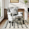 Butterfly Wing Back Upholstered Velvet Armchair Accent Chair Lounge Sofa Seat