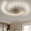 Modern LED Ceiling Light,Creative Fireworks Design Chandelier,28 Heads Gold