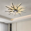 LED Ceiling Fan Light Dimmable Living Room Chandelier Lamp With Remote Control