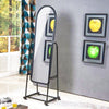 Cheval Mirror Floor Standing Arched Full Length Makeup Bedroom with Shelf
