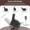 Electric Power Lift Recliner Chair,Massage Chair for Elderly with 2 Cup Holders