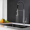 Stainless Steel Taps Kitchen Sink Mixer Swivel Spout Single Lever Mono Faucet