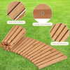 Costway Roll-Out Garden Pathway 216 cm Wooden Garden Pathway Decking Boards