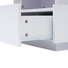 Coffee Table with LED Lights Storage Tea Table High Gloss White for Living Room