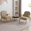 Modern Round Coffee Table with Storage for Living Room Sofa Side End Tables