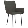 Dining Chairs 2 Pcs Dark Grey Velvet