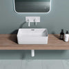 Durovin Bathroom Wash Basin Rectangular Countertop Ceramic Sink White 480x315mm
