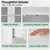 Floor Cabinet Freestanding Bathroom Storage Cabinet-White