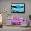 1.6M High Gloss TV Stand Cabinet Entertainment with TV Mount Bracket &LED Lights