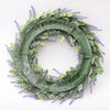 Artificial Lavender Wreath Flower Garland Front Door Wall Hanging Decoration New