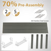 Outdoor Bench 2-3 People Weatherproof Seating Garden Bench Grey