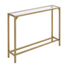Slim Glass Top Hallway Console Table Entryway Living Room Side End Table Narrow
