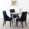 Velvet Pull Door Knocker Studded Dining Kitchen Accent Chairs Luxury Windsor