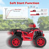 Kids Ride on Car 24V Soft Start Electric Vehicle with LED Lights-Red