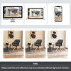 Modern Swivel Accent Chair Set of 2 Ergonomic Armchairs Home Writing Desk Chairs