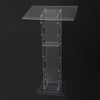Acrylic Lectern Plexiglass Podium Clear Stand Acrylic Pulpits f/ Churches Office
