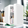 4L Mini Fridge with Light Mirror Portable Cooler Warmer Table Top Bedroom Makeup