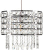 Giggi Modern Chrome Ceiling Light Shade with Clear Acrylic Crystals Lampshades