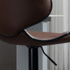 Adjustable Swivel Bar Stools Set of 2, Barstools for Counter Bar, Brown