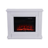 30" 34" 50" Electric Fire Suite White Mantel/Surround LED Flame Fireplace Heater