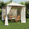 Gazebo with Mesh Walls 2.93x2.93 m Steel C8T9