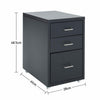 3-10 Drawers Metal Office Filing Cabinet Drawer Unit on Castors Cupboard Wheeled