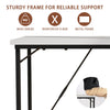 Flamaker 80/100cm Office Desk Computer Desk Home Office Workstation Metal Frame