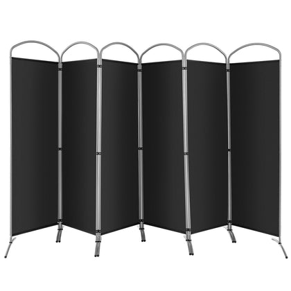 6 Panel Room Divider 188cm Folding Privacy Screen Portable Freestanding Divider