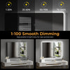 LED Bathroom Mirror Light Demister With/no Shaver Socket Bluetooth