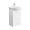 Bathroom Cabinet Vanity Unit Sink Basin Storage Furniture White Gloss 450mm