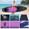 Black Paddle Board 11FT Large SUP Sufboard Kayak Seat Complete Kit 335x84x15cm