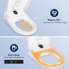 Electronic Smart Bidet Seat Heated Seat Warm Air Drying Self-cleaning Remote
