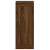 Highboard Brown Oak 34.5x34x180 cm Engineered Wood