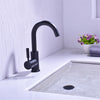 Bathroom Basin Mixer Taps Swivel Spout Laundry Sink Faucet With Pop Up Drain Set