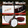 5-string Banjo 39" Full Size Banjo Kit w/ 24 Bracket Remo Head & Digital Tuner
