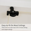 Clothes Airer Pulley Ceiling 6 Lath Hanging Traditional Mounted Dryer 1.2m Black