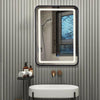 Bathroom Dimmable LED Mirror Anti-Fog Shaving Vanity Mirror with Touch Switch