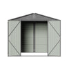 8x5.7ft Metal Garden Shed Galvanised Steel Storage House With Lockable Door NEW