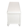 Upholstered Bed End Bench Accent Lounge Sofa Window Seat 2 Doors Storage Cabinet