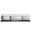 LED TV Stand Black Cabinet Entertainment Unit RGB Lights Floating / Freestanding