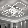 Square/Ring LED Ceiling Lamp Cool White Light Chandelier Fixture Bedroom Living