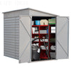 9FT Galvanized Steel Outdoor Bicycle Shed Bike Tool Storage House Garden Shed